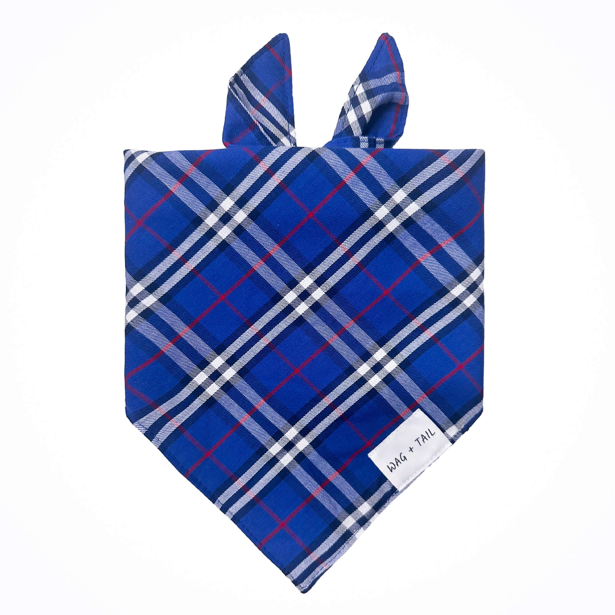 Stylish Plaid Dog Bandana - Chic Pet Gear