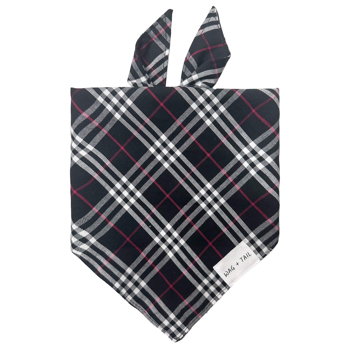 Licorice Plaid Dog Bandana - Chic Dog Gear