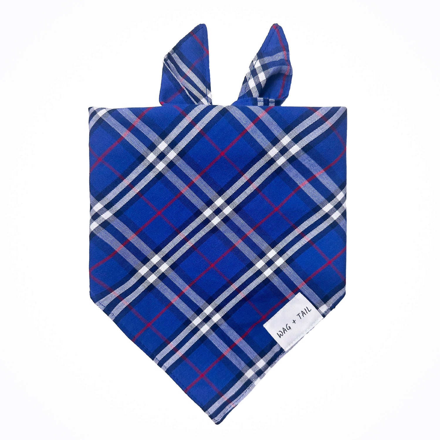 Stylish Plaid Dog Bandana - Chic Pet Gear 