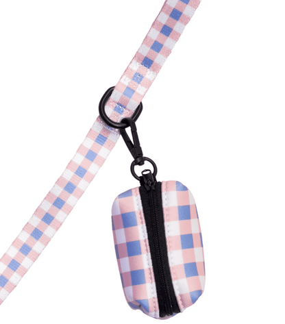 Pet Accessories - Pink Plaid Dog Bandana, Leash, Waste Bag Holder, and Collar | Wag + Tail