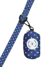 Stylish Polka Dot Confetti Cannon Dog Gear - Bandana, Collar, Leash, Waste Bag Holder | Wag + Tail