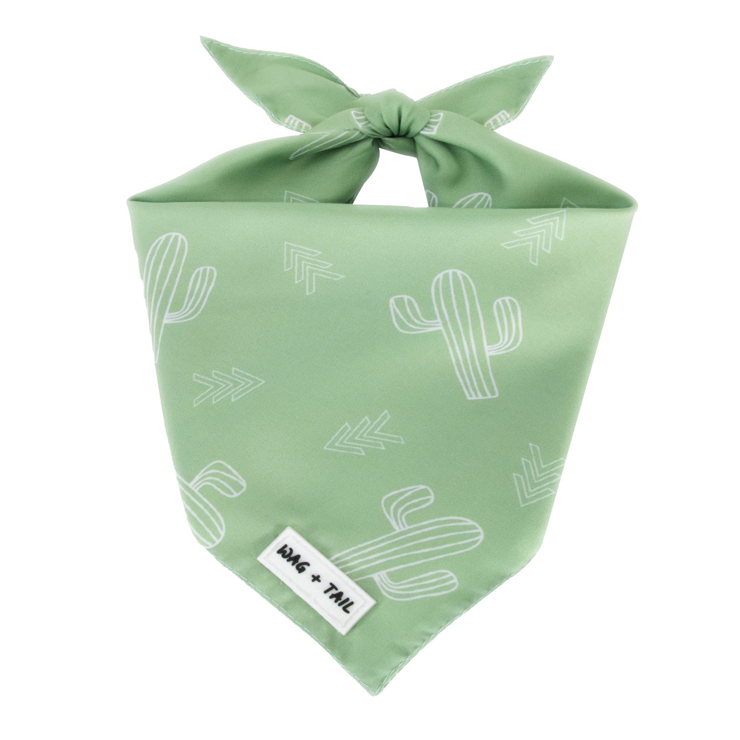 Cute cactus print reversible dog bandana for stylish pups