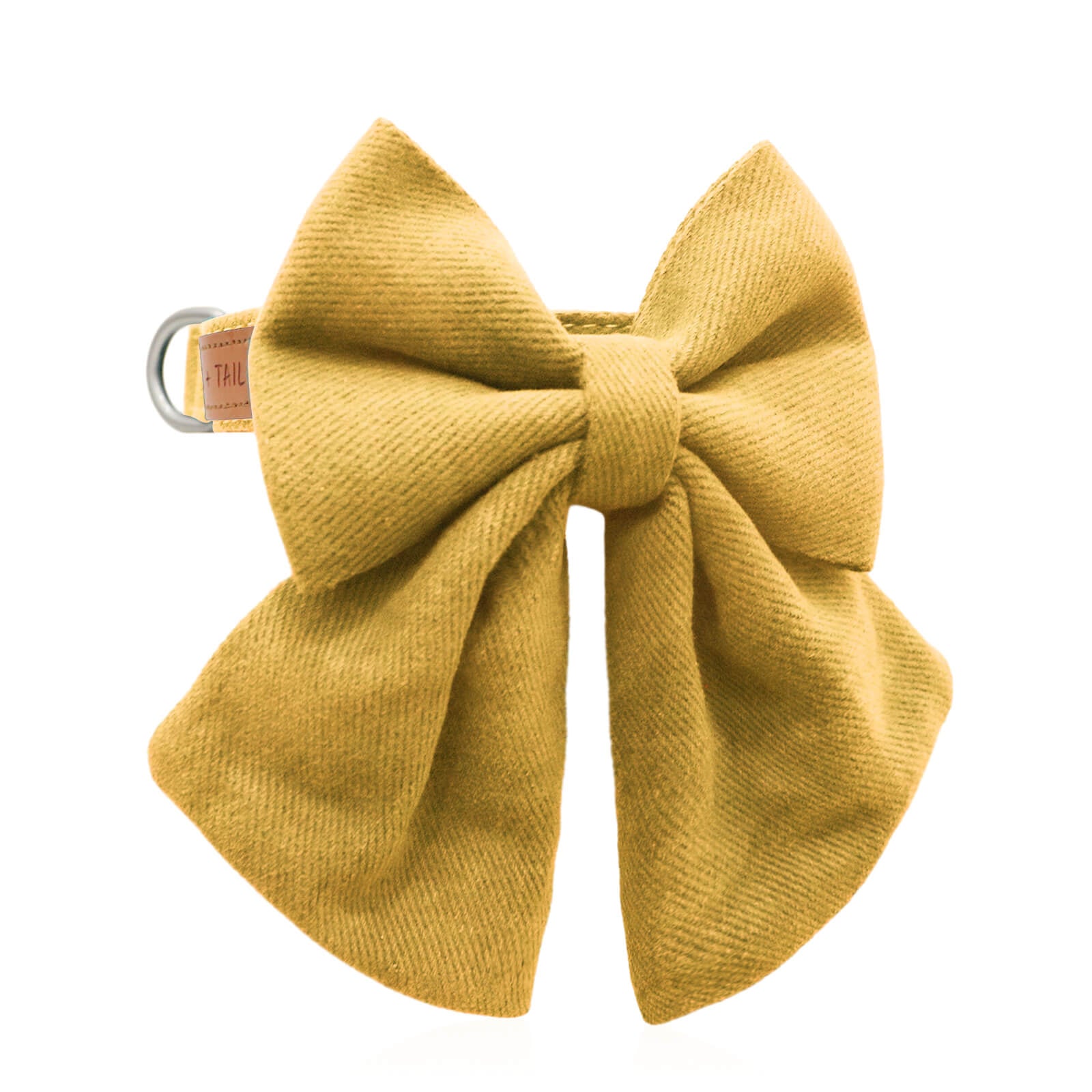 Wag + Tail Desert Paws dog accessory featuring a polished bow tie in natural warm hues