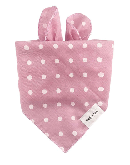 Lightweight tie-on pink bubble pet scarf offering a cute playful look